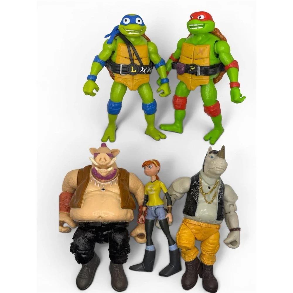 Teenage Mutant Ninja Turtles Bebop &‎ Rocksteady Playmates April Leo And Raf '15